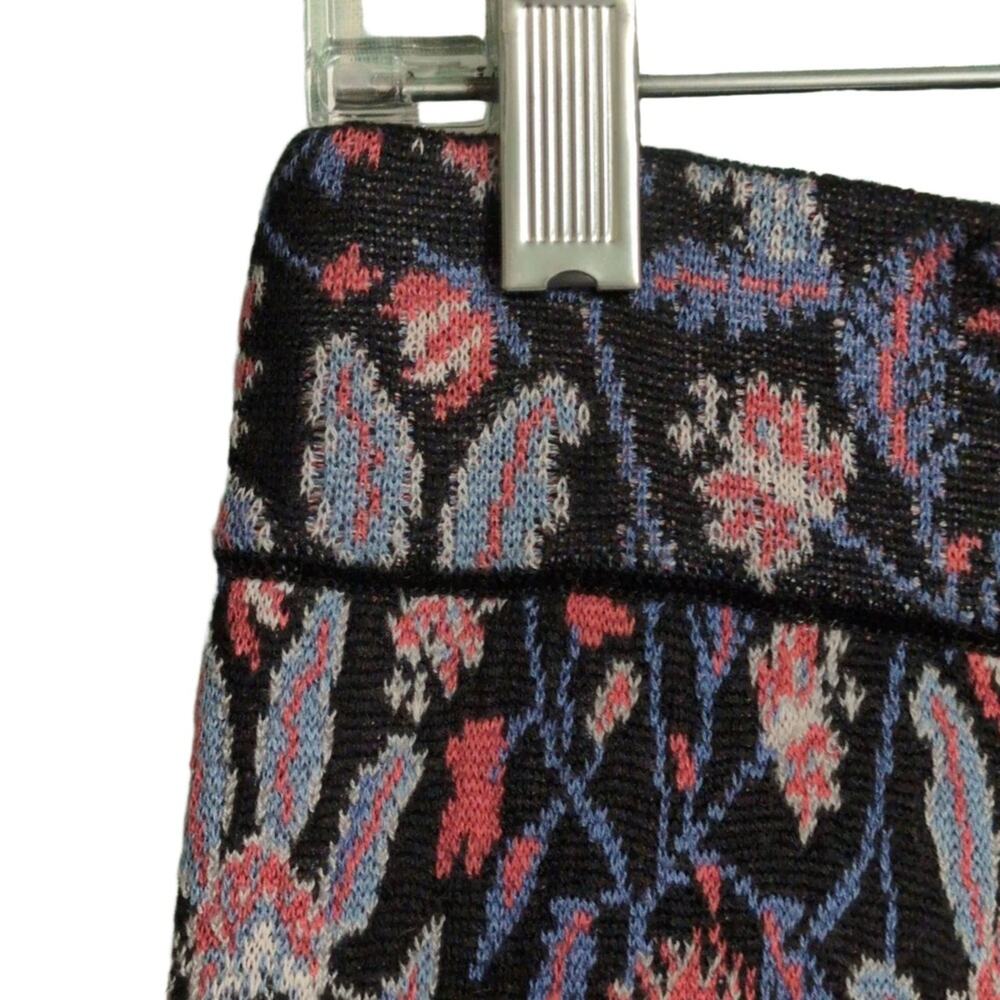 Peruvian Connection Black Multi-Color Floral Pais… - image 3